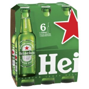 Heineken Lager 6pk Stubbies